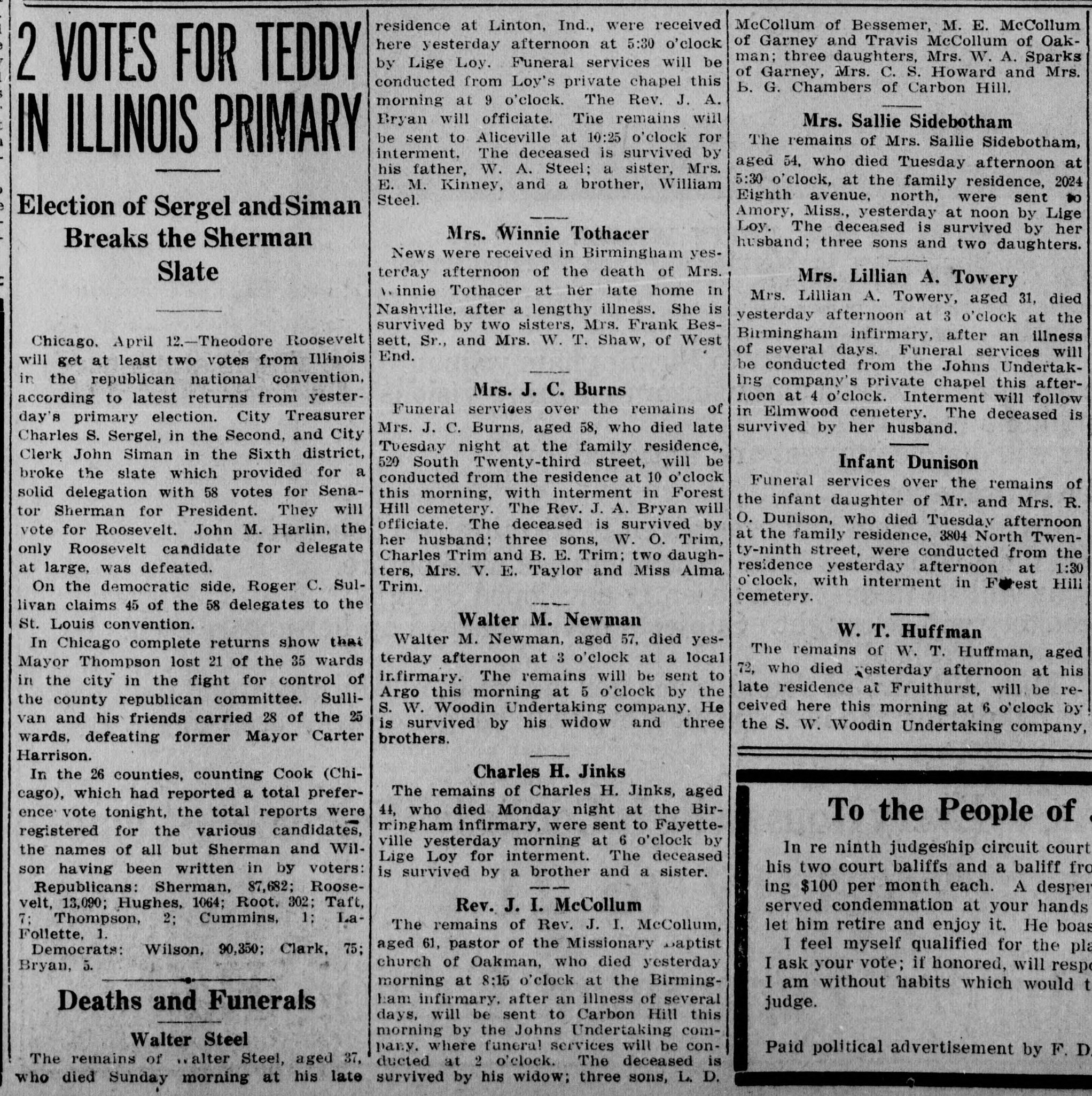 Walter Steel obituary